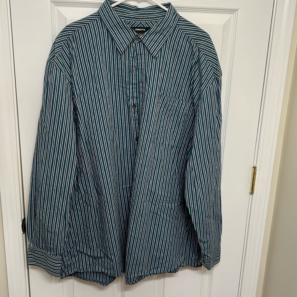 Claiborne 3XLT long sleeve button up shirt.